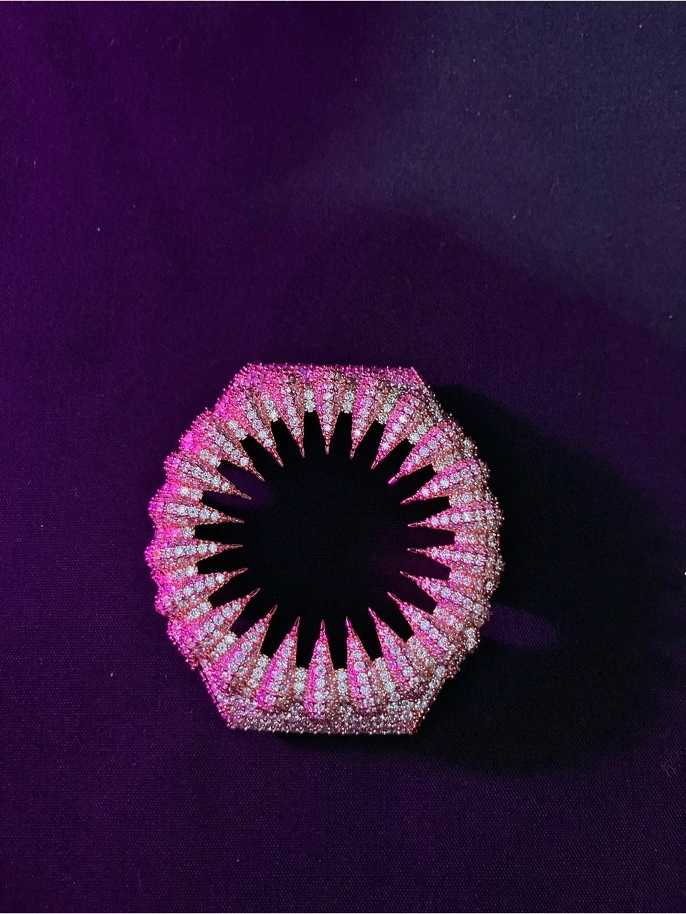 G Shock Moissanite Iced Bezel Rose Gold GM-2100